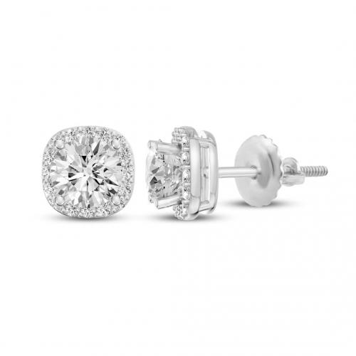 Ultimate Value® Lab-grown Diamonds Halo Studs - 2.50 Ct. T.w.