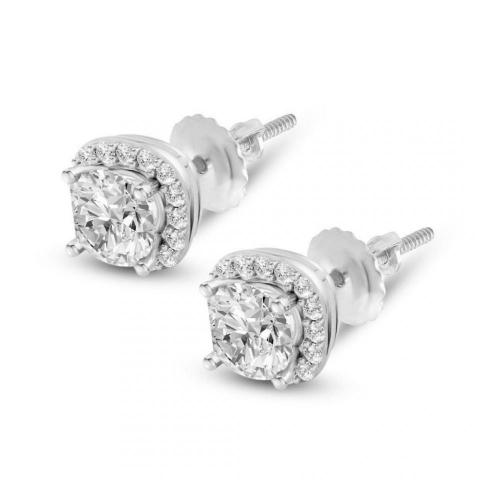 Ultimate Value® Lab-grown Diamonds Halo Studs - 2.50 Ct. T.w.
