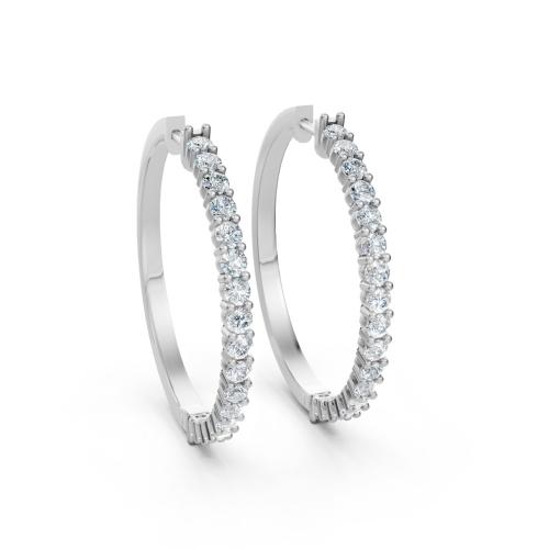 Ultimate Value® Lab-grown Diamonds Hoops - 2 Ct. T.w.