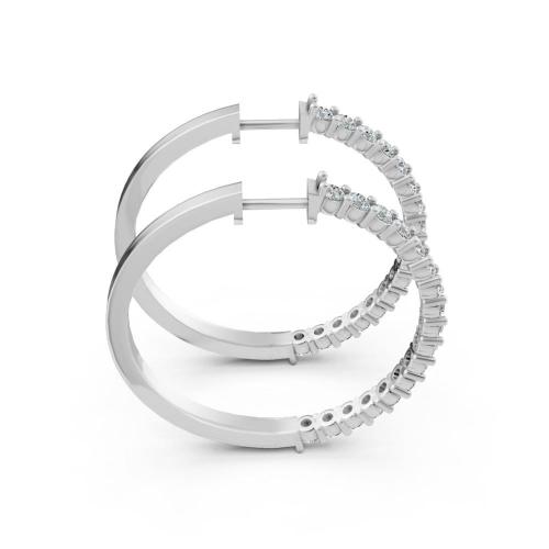 Ultimate Value® Lab-grown Diamonds Hoops - 2 Ct. T.w.