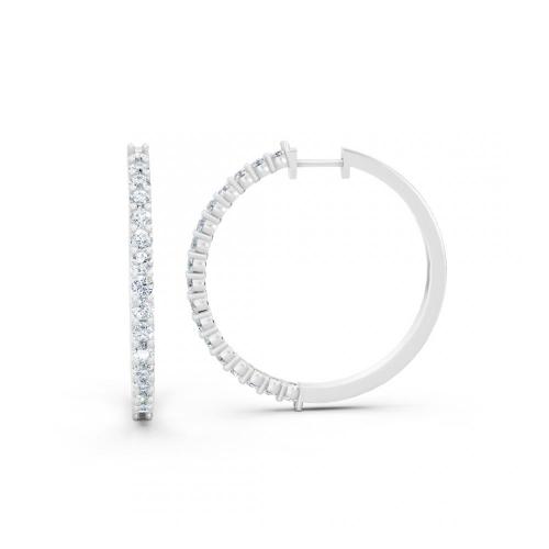 Ultimate Value® Lab-grown Diamonds Hoops - 2 Ct. T.w.
