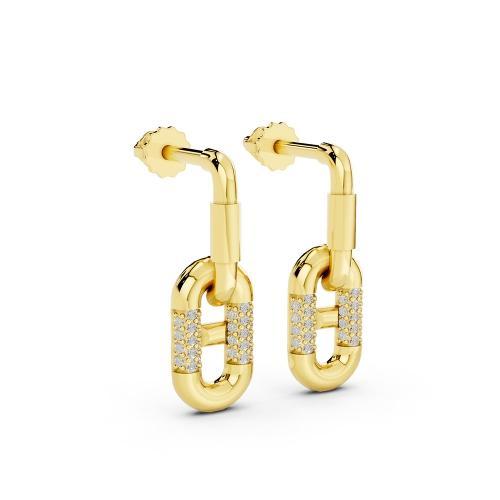 Bella By Ovani® Diamond Paperclip Dangling Earrings-0.20 Ct. T.w.