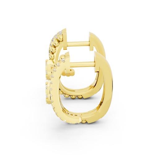 Bella By Ovani® Diamond 2-row Hoops Earrings-0.25 Ct. T.w.