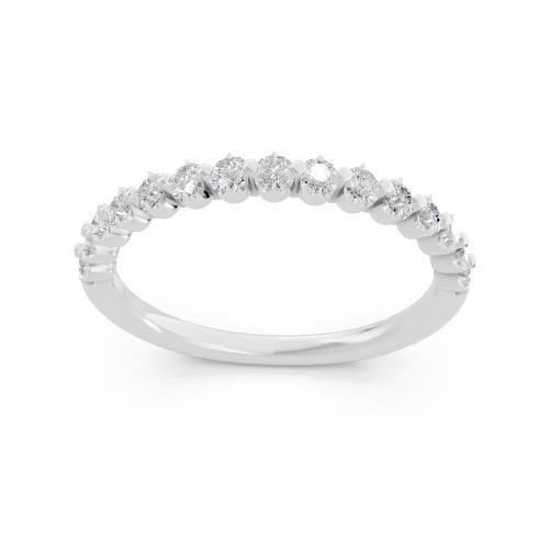 Novello  Lab-grown Diamonds Round Prong Anniversary Band 0.25 Ct. T.w.