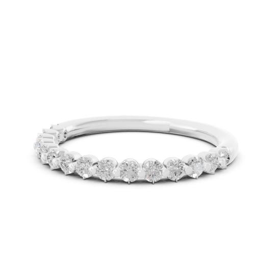 Novello  Lab-grown Diamonds Round Prong Anniversary Band 0.25 Ct. T.w.
