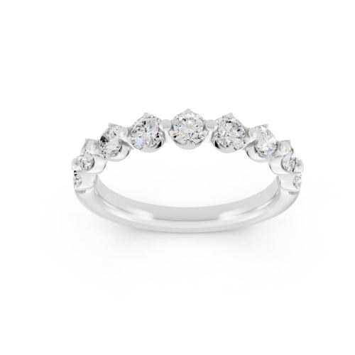 Novello  Lab-grown Diamonds Round Prong Anniversary Band 0.35 Ct. T.w.