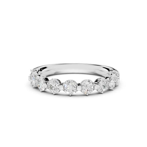 Novello  Lab-grown Diamonds Round Prong Anniversary Band 0.35 Ct. T.w.
