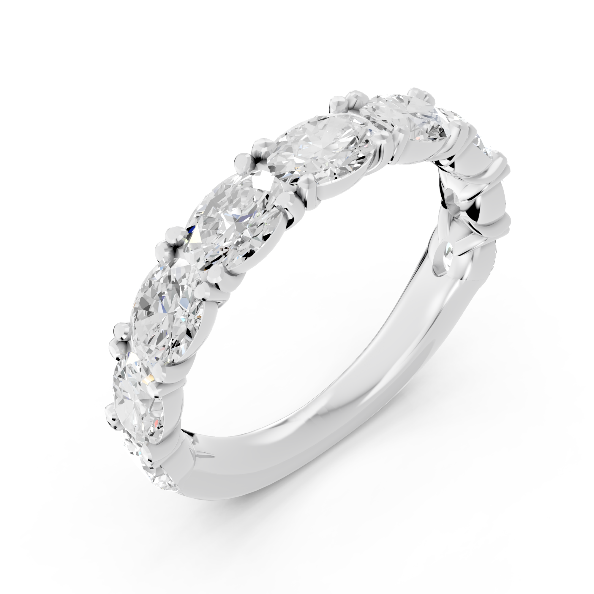 Novello  Lab-grown Diamonds Oval Band 2.00 Ct. T.w.