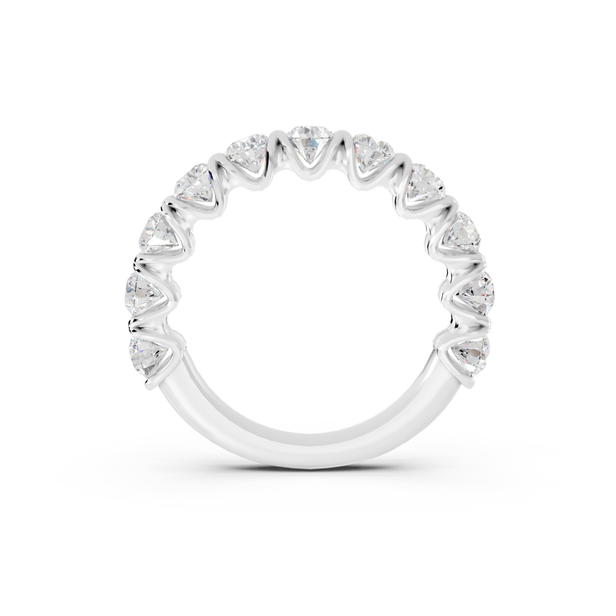Novello  Lab-grown Diamonds Round Prong Band 1.50 Ct. T.w.