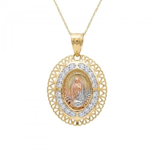 Ultimate Value® Cz Virgin Mary Pendant