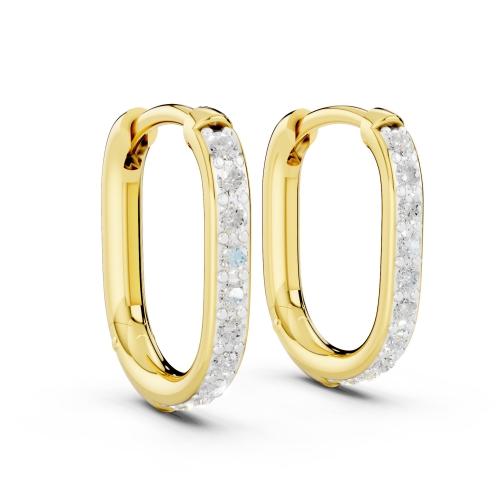 Bella By Ovani®  Lab-grown Diamonds Hoops Earrings 0.25 Ct. T.w.