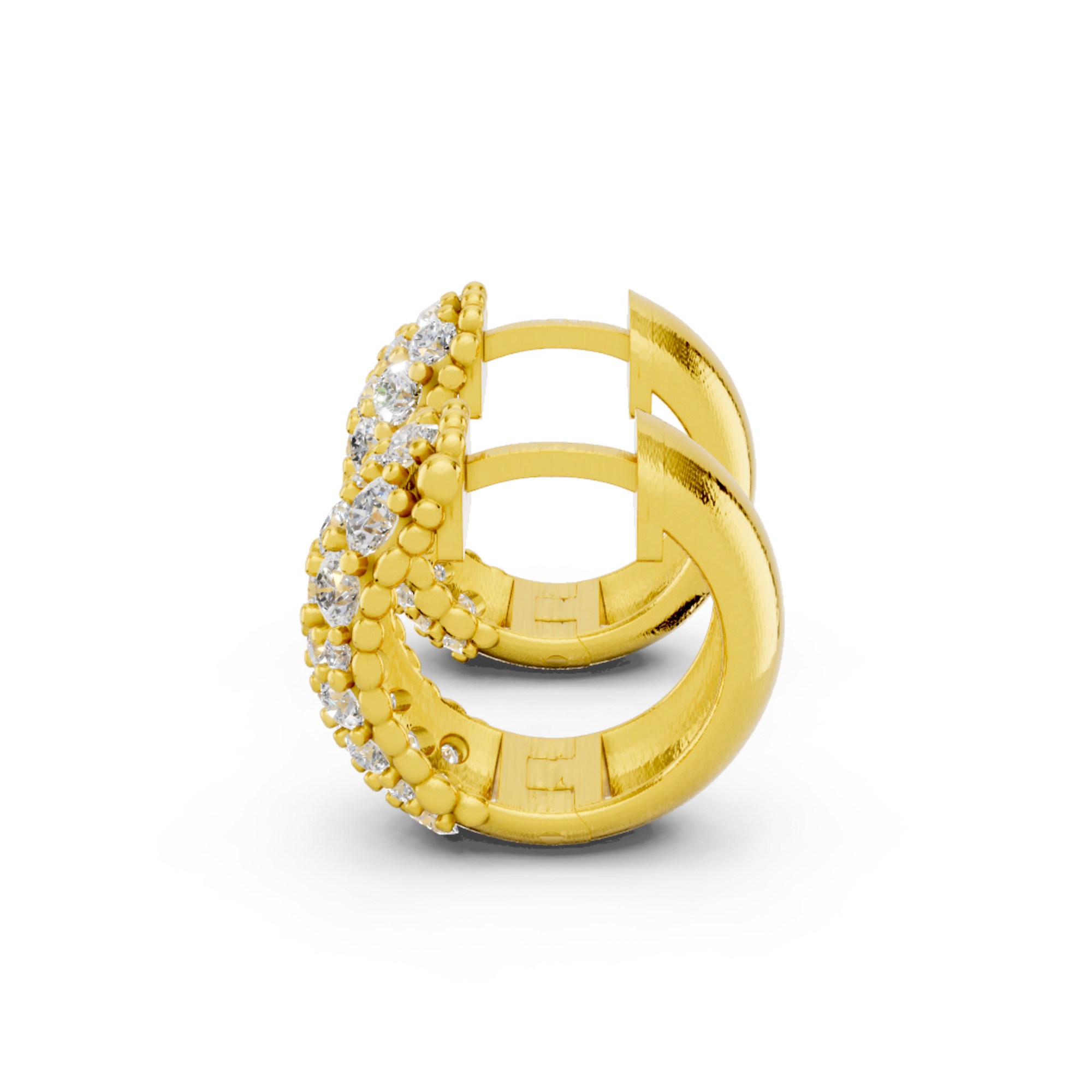 Novello  Lab-grown Diamonds Hoops Earrings 1.80 Ct. T.w.