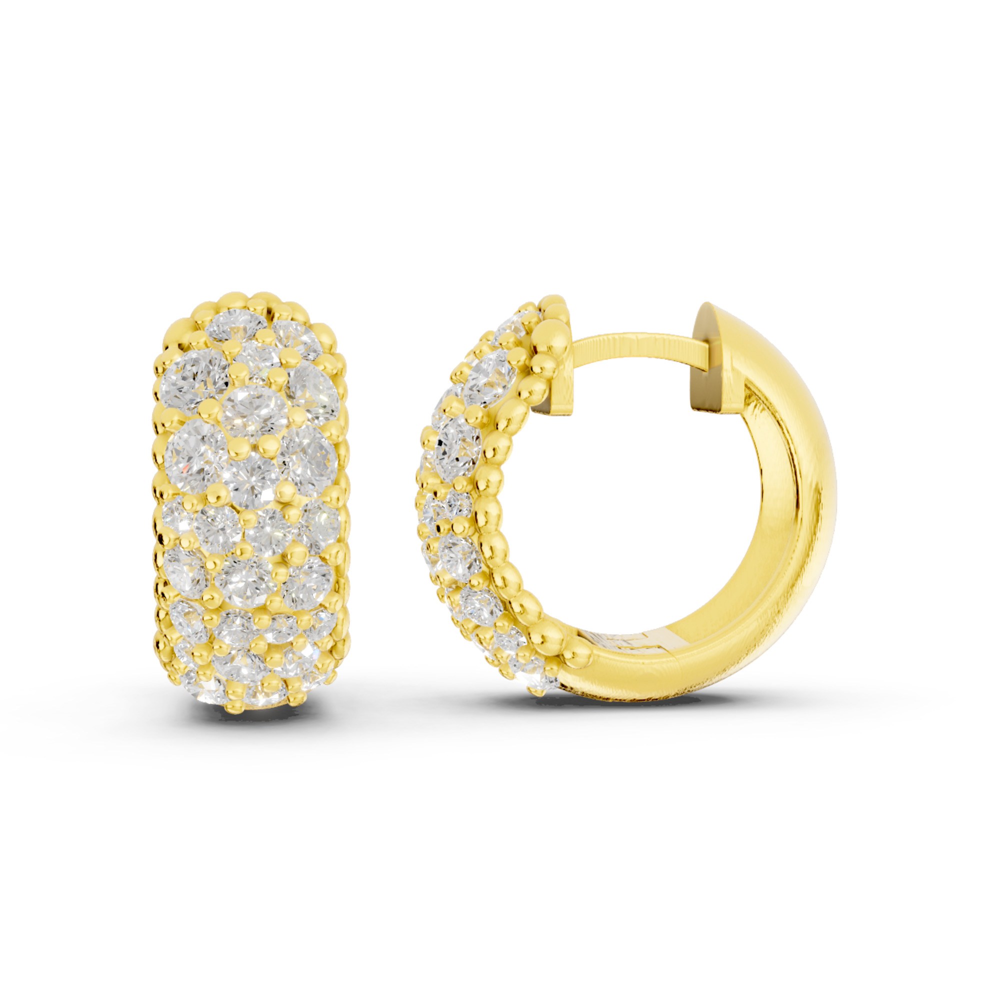 Novello  Lab-grown Diamonds Hoops Earrings 1.80 Ct. T.w.
