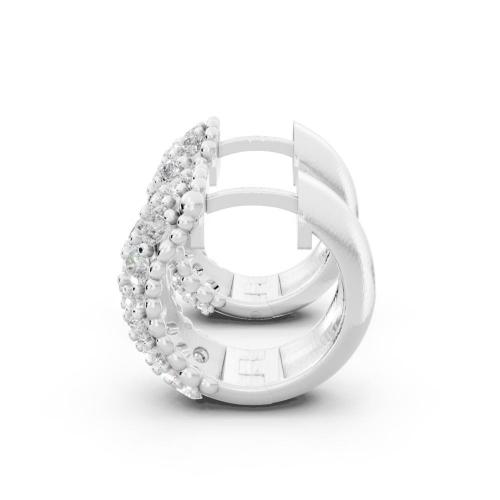 Novello  Lab-grown Diamonds Hoops Earrings 1.80 Ct. T.w.