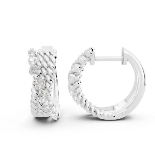 Novello  Lab-grown Diamonds Hoops Earrings 0.45 Ct. T.w.
