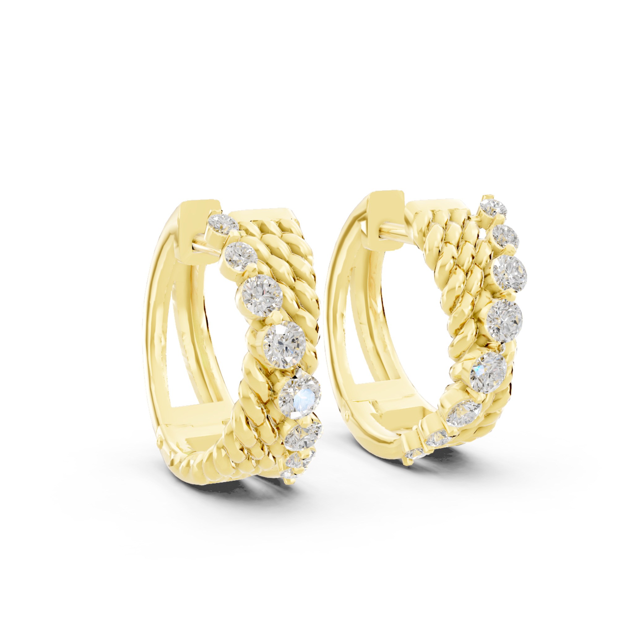 Novello  Lab-grown Diamonds Hoops Earrings 0.45 Ct. T.w.