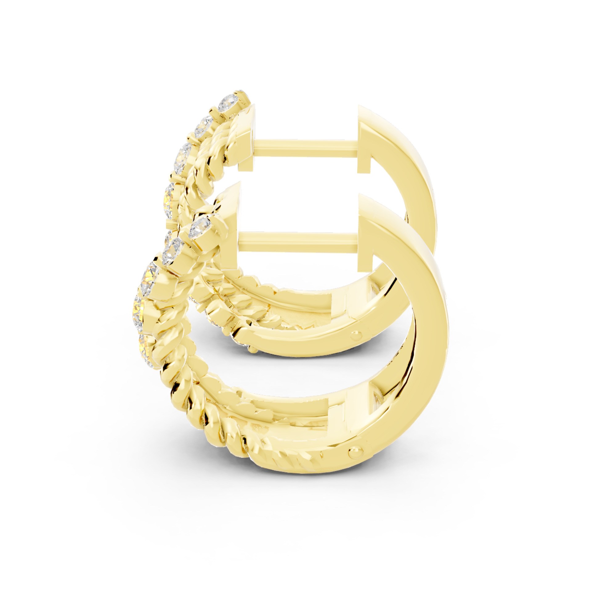 Novello  Lab-grown Diamonds Hoops Earrings 0.45 Ct. T.w.