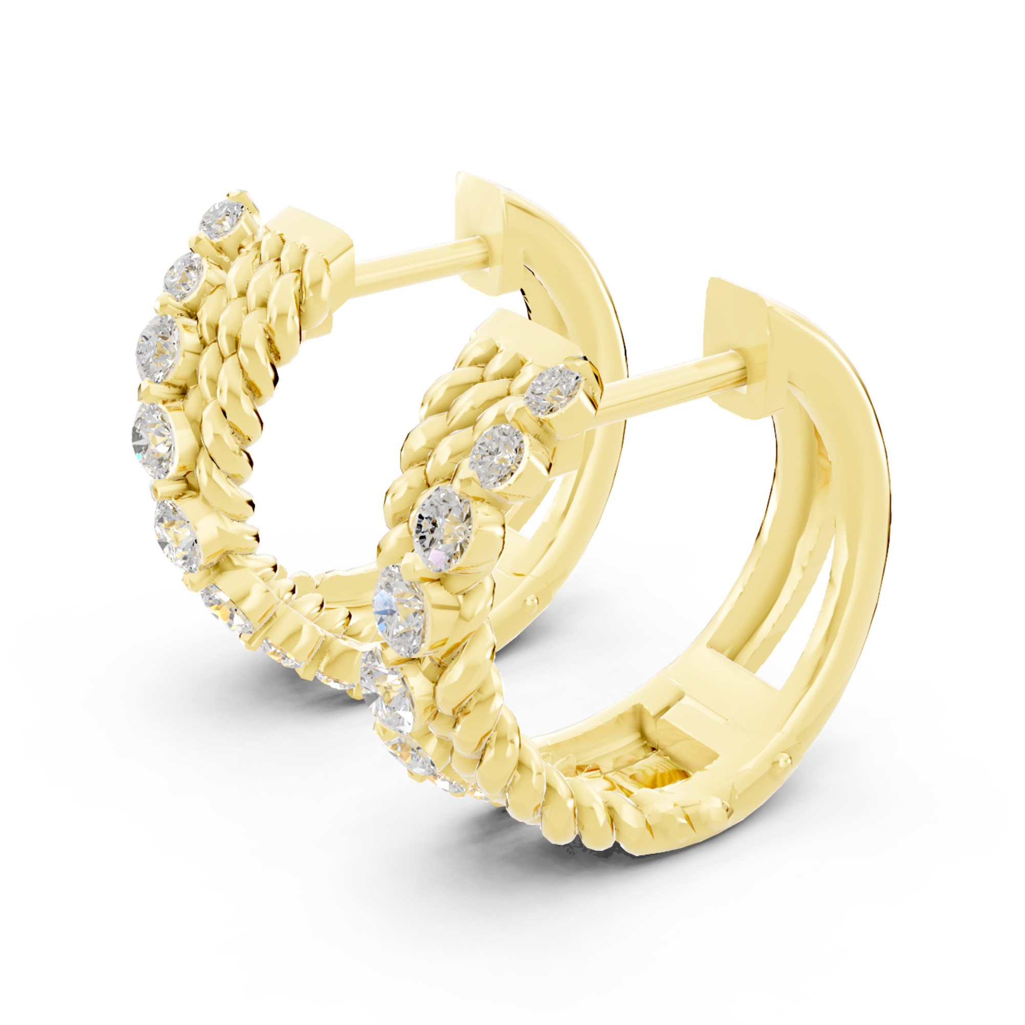 Novello  Lab-grown Diamonds Hoops Earrings 0.45 Ct. T.w.