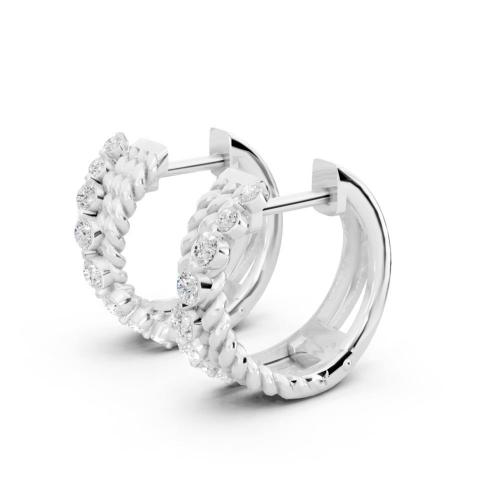 Novello  Lab-grown Diamonds Hoops Earrings 0.45 Ct. T.w.