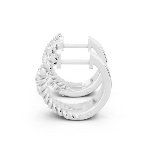 Novello  Lab-grown Diamonds Hoops Earrings 0.45 Ct. T.w.