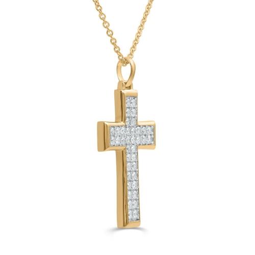 Link N Lock® Lab-grown Diamonds Cross Pendant-2.00 Ct. T.w.