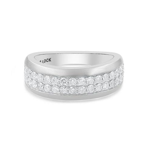 Link N Lock® Lab-grown Diamonds 2row Channel Band-1.00 Ct. T.w.