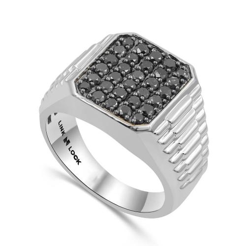 Link N Lock® Lab-grown Diamonds Mens Ring-1.25 Ct. T.w.