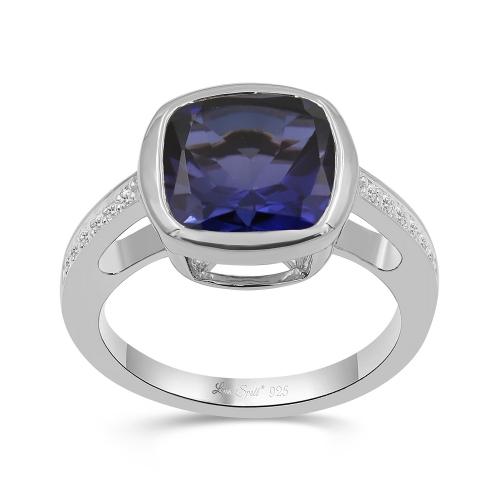 Love Spell® Lab-grown Diamonds Amethyst Ring-0.10 Ct. T.w.