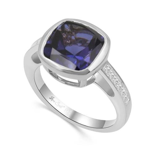 Love Spell® Lab-grown Diamonds Amethyst Ring-0.10 Ct. T.w.