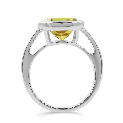 Love Spell® Lab-grown Diamonds Citrine Ring-0.10 Ct. T.w.