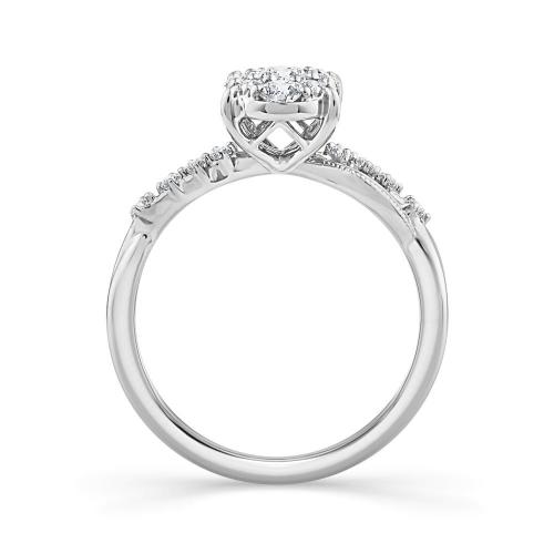 Eternal Vow" Lab-grown Diamonds Promise Ring 0.55 Ct.t.w