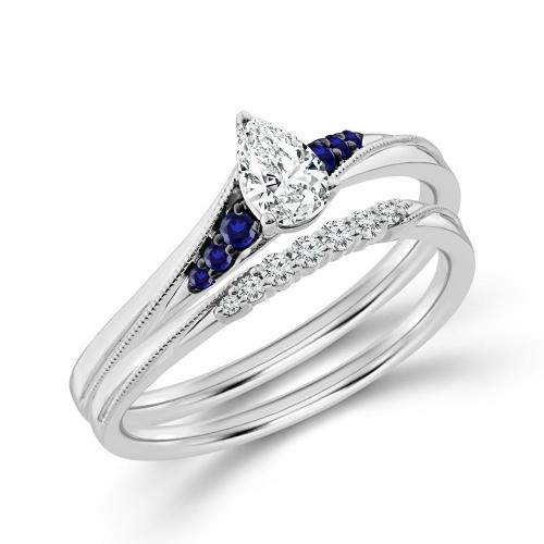 Eternal Vow" Lab-grown Diamonds Promise Set 0.55 Ct.t.w