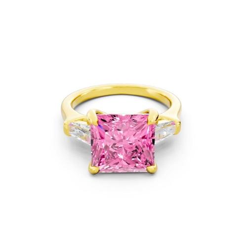 Ovani® Pink Labgrown Diamond Princess Bridal Ring - 4 Ct. T.w.