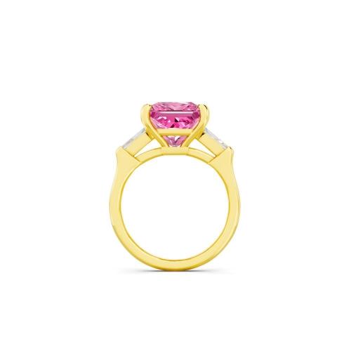 Ovani® Pink Labgrown Diamond Princess Bridal Ring - 4 Ct. T.w.