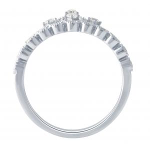 0.38 Ct. T.w. Diamond Crown Ring thumbnail 2