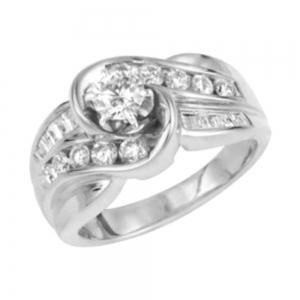 1ct. T.w. Diamond Curve Rbc/bagutte thumbnail 2