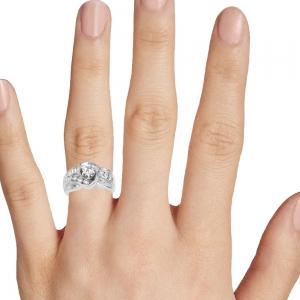 1ct. T.w. Diamond Curve Rbc/bagutte thumbnail 3