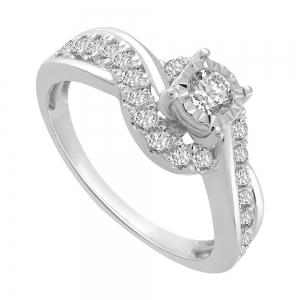 0.50 Ct. T.w. Diamond Promise Ring thumbnail 3