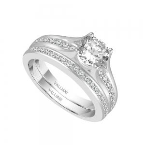 Diani® 2-row Bridal Ring Set - 1.50 Ct. T.w. thumbnail 2