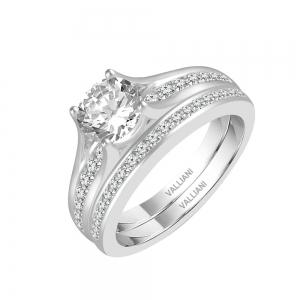 Diani® 2-row Bridal Ring Set - 1.50 Ct. T.w. thumbnail 3