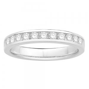 0.50 CT. T.W. Diamond Round Channel Anniversary Band In 14K Gold