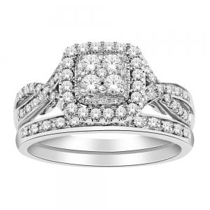 1.00 CT. T.W. Ultimate Value® Diamond Bridal Set In 10K Gold
