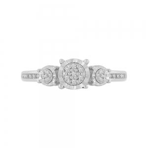 0.10 Ct. T.w. Promise Diamond Ring thumbnail 2