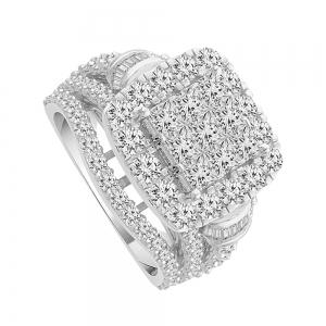 Everlasting Love® Square Halo Diamond Engagement Ring - 4 Ct. T.w. thumbnail 3