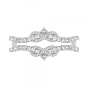 Novello Lab-grown Diamonds Ring Enhancer - 0.25 Ct. T.w. In 14k White Gold