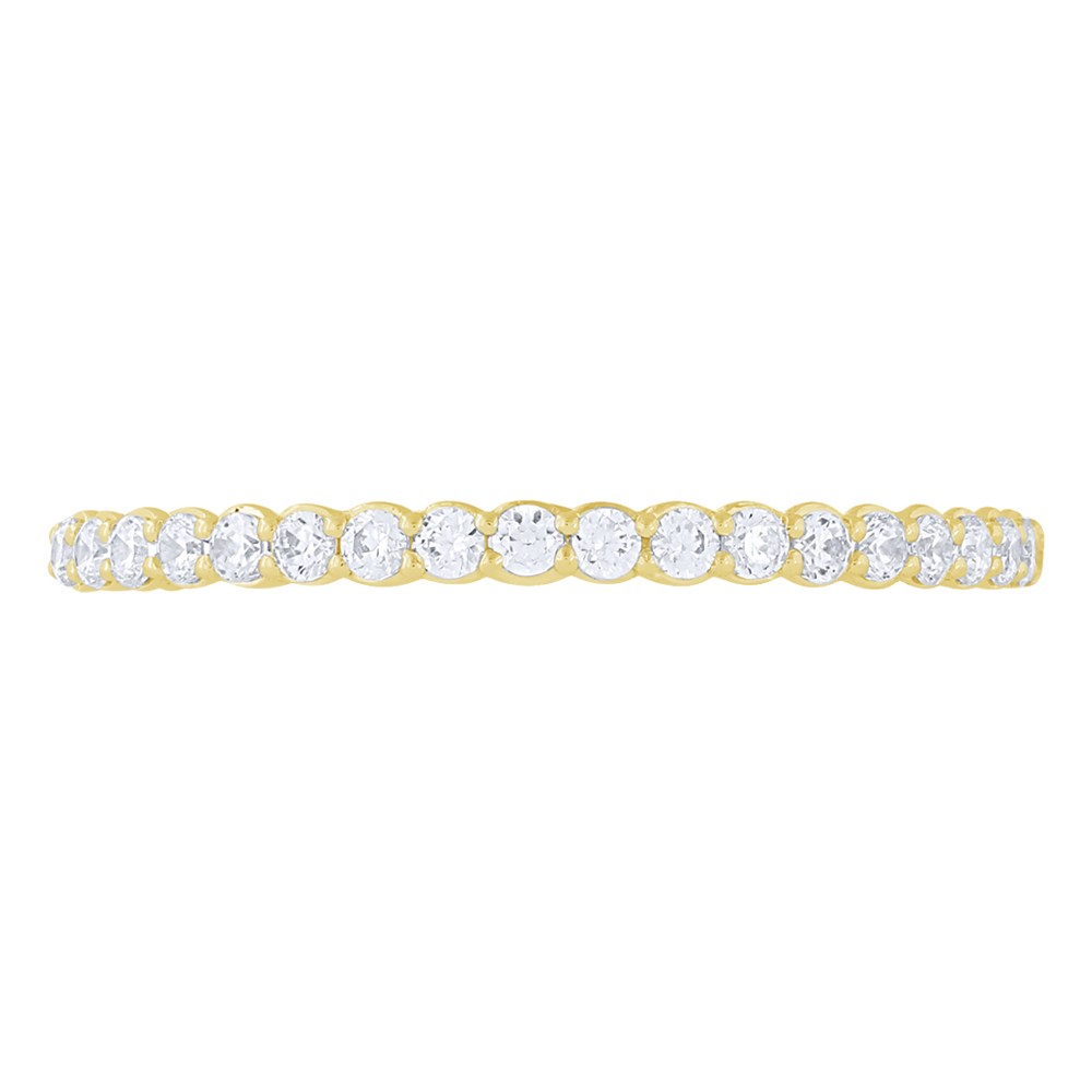 Novello Lab-grown Diamonds Anniversary Band - 0.25 Ct. T.w. In 14k Yellow Gold