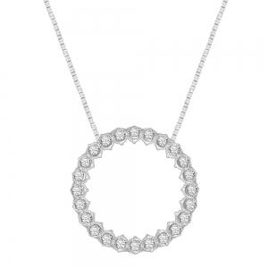 Bella by Ovani® Diamonds Circle of Life Pendant - 0.50 Ct. T.w. In 10k White Gold