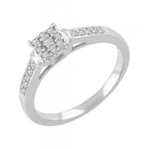 Lab-grown Diamonds Promise Ring - 0.30 Ct. T.w. thumbnail 2