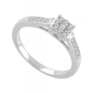 Lab-grown Diamonds Promise Ring - 0.30 Ct. T.w. thumbnail 3