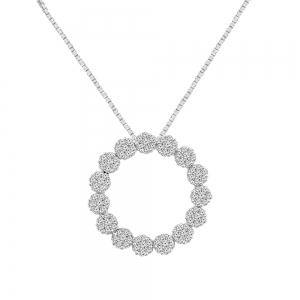 1.00CT. T.W. DIAMOND FLOWER CIRCLE OF LIFE PENDANT IN 10K GOLD